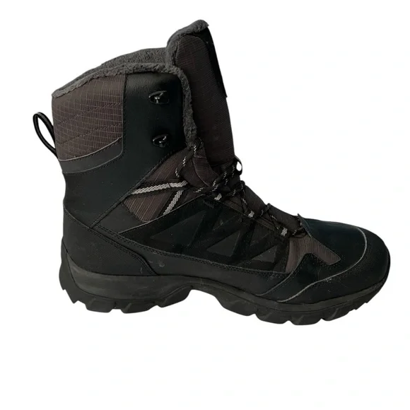 Salomon Men's Black Winter Boots #145464 Black Hiking Shoes Boots US 12 - Picture 4 of 8